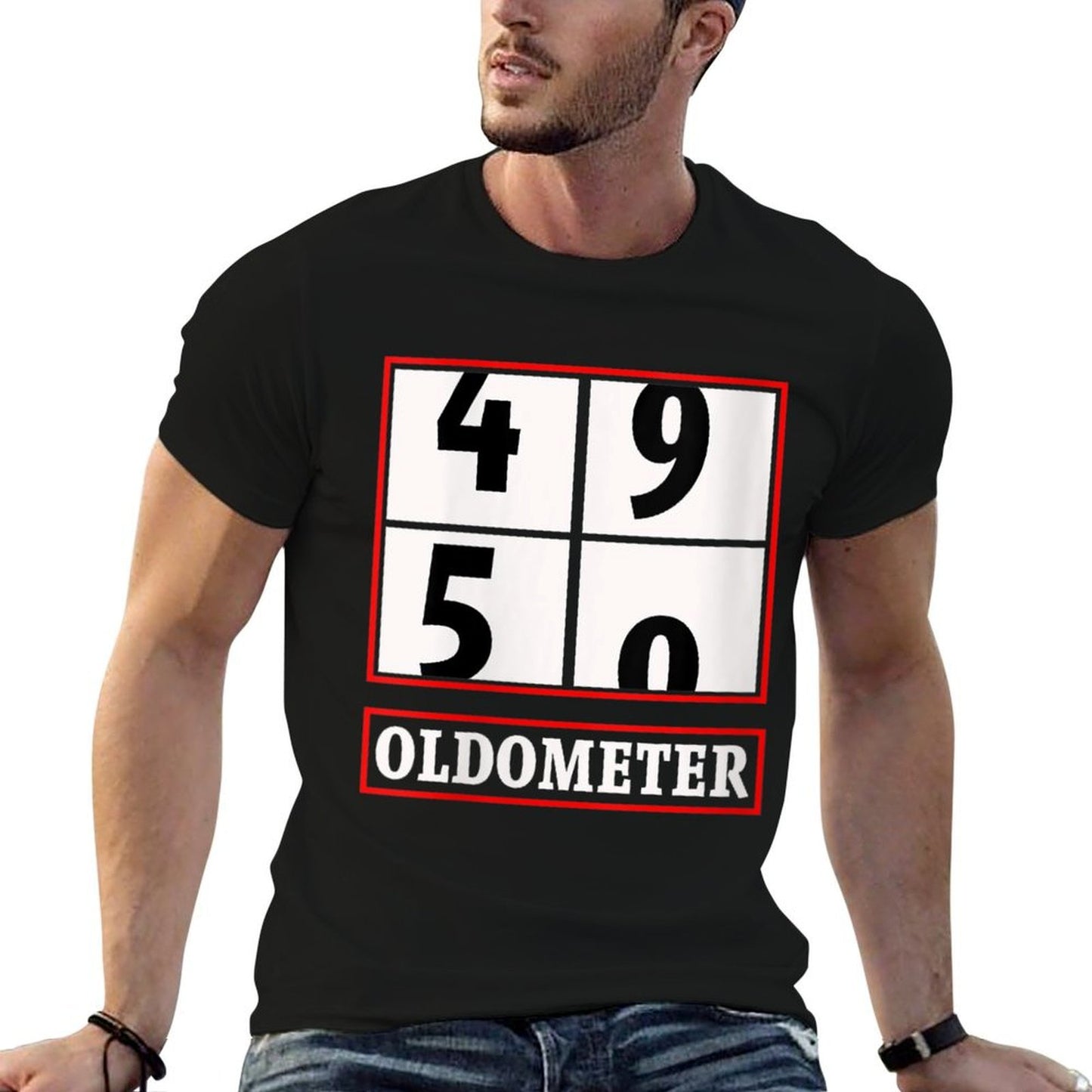 Womens 50th Birthday 50 Year Oldometer Gift Moisture-wicking T-Shirt