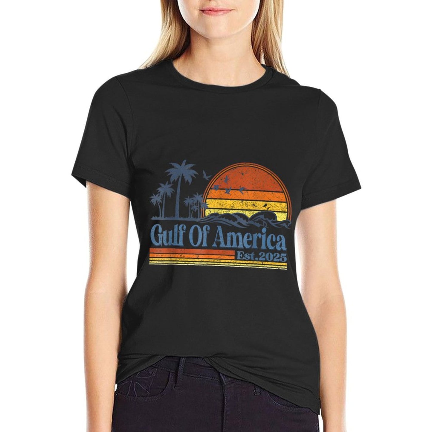 Gulf of US America Shirt Retro Golf of US America Shirt Relaxed-fit T-Shirt