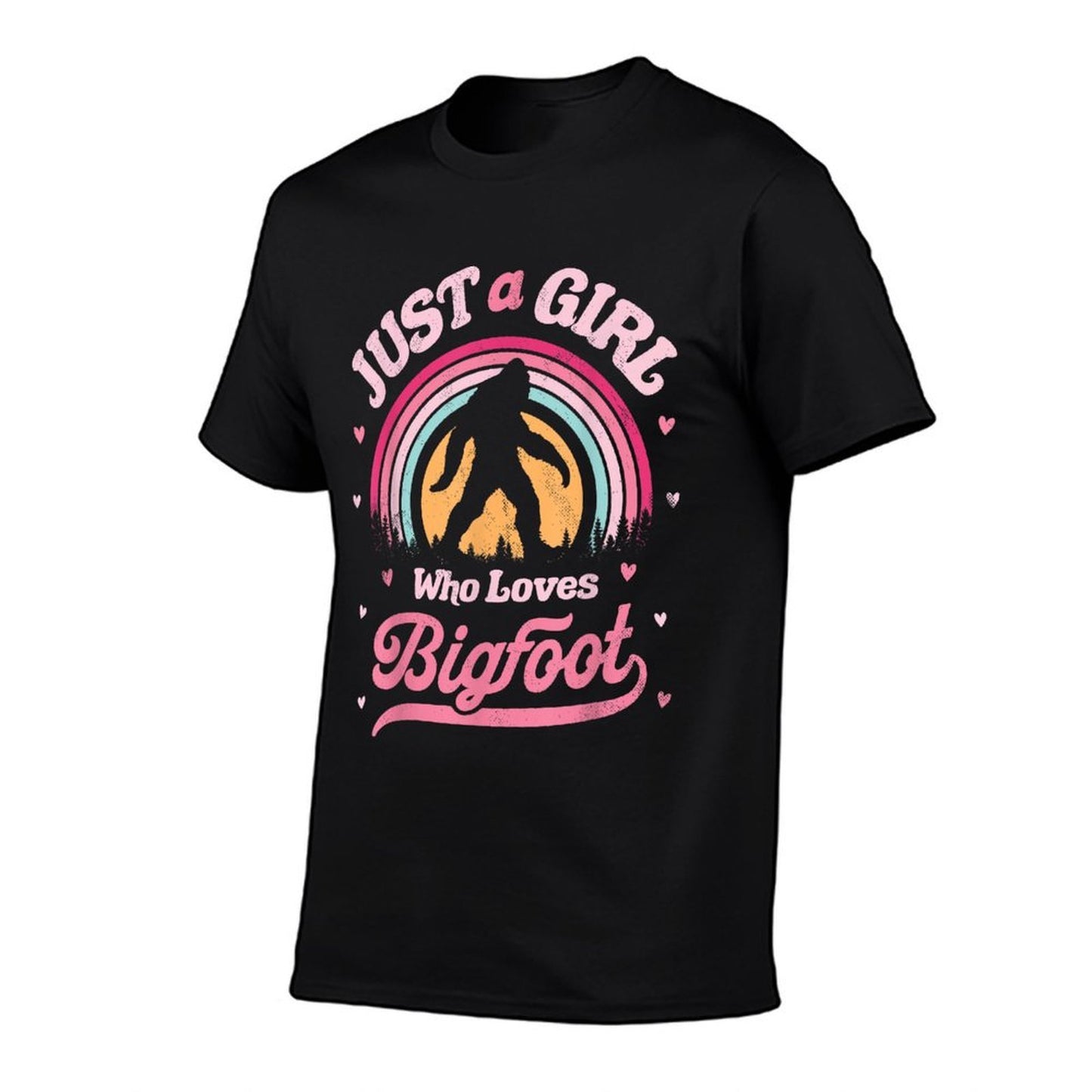 Bigfoot Just A Girl Who Loves Sasquatch Funny Retro Vintage Soft T-Shirt