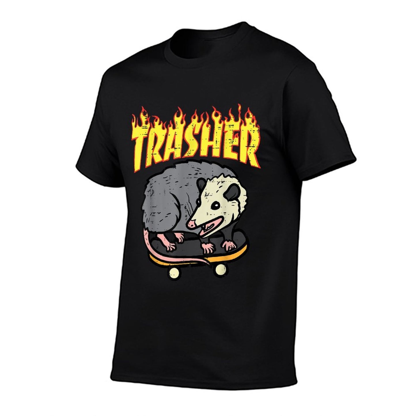 Opossum Skateboard Trasher Funny Possum Skater Men Boys Kids Breathable T-Shirt