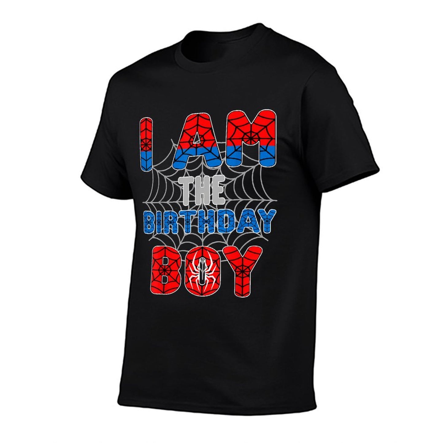 Spider Web Birthday Party I'm The Birthday Boy Trendy Pattern T-Shirt