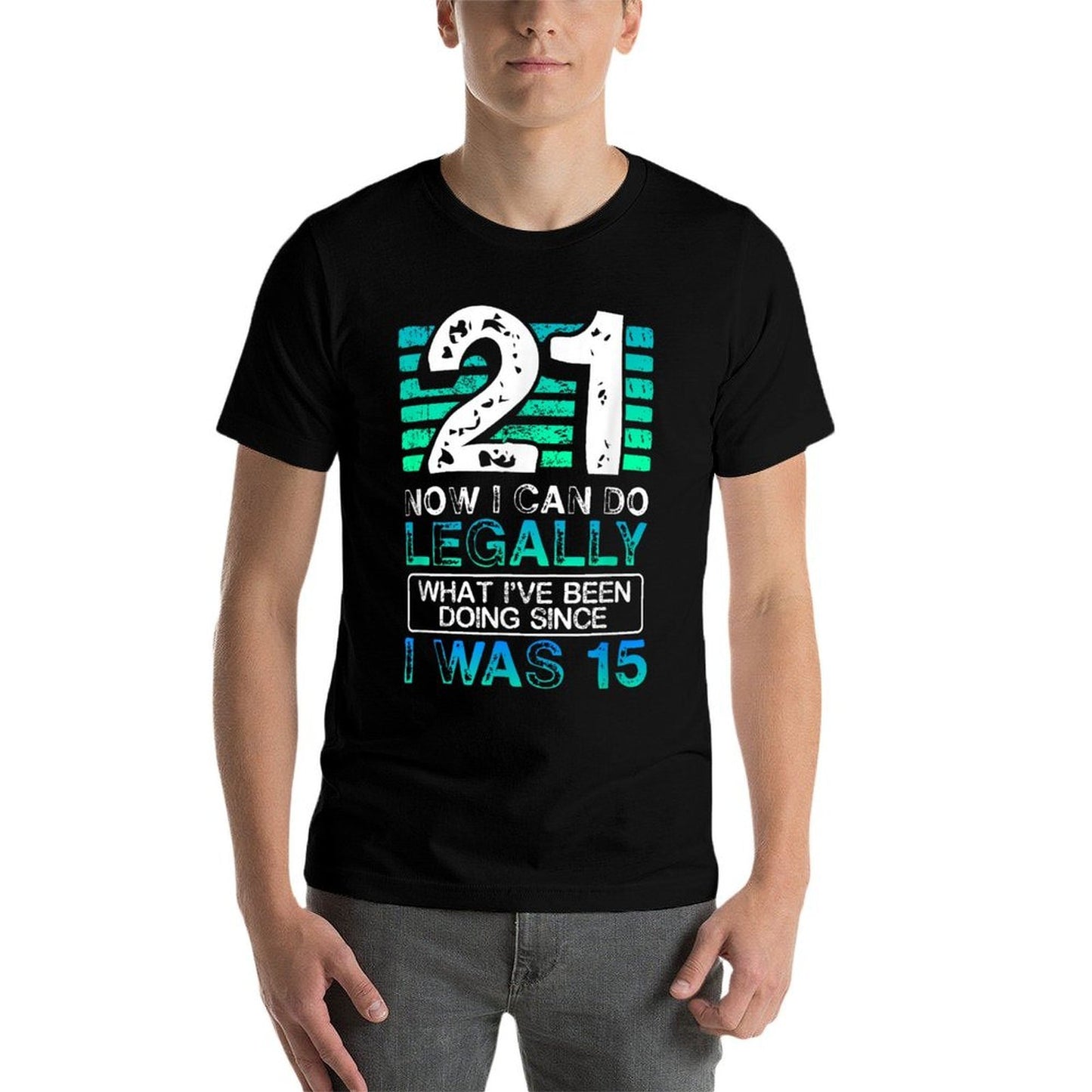 21 And Finally Legal 21st Birthday Lightweight T-Shirt