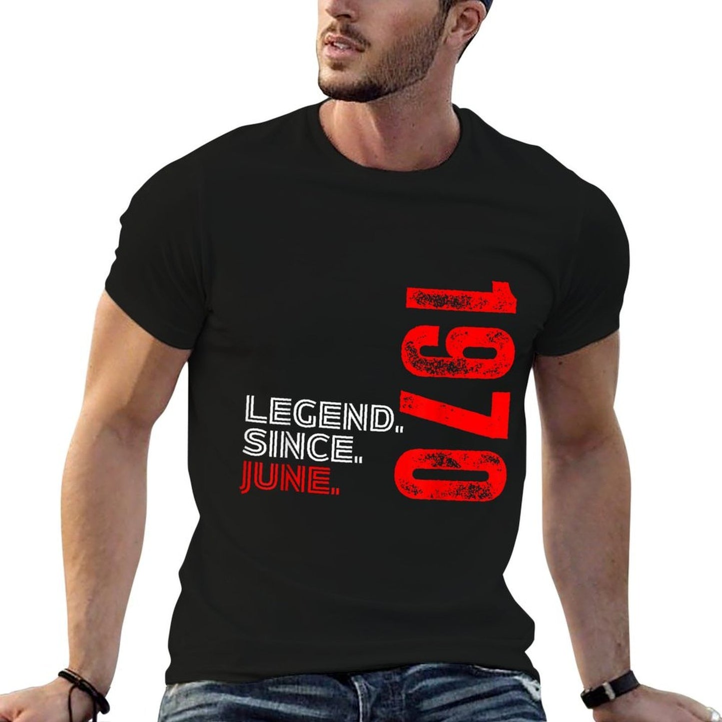 Born In June 1970 Vintage Birthday Legend Since June 1970 Breathable T-Shirt