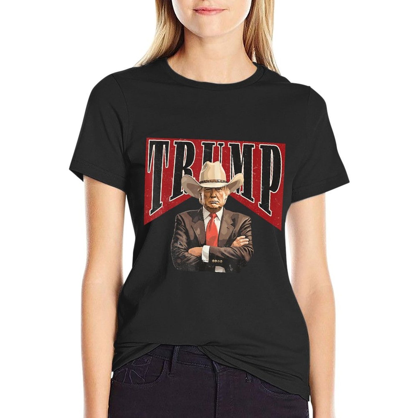Western Trump Cowboy Take America Back Trump Daddy Men Odor-resistant T-Shirt