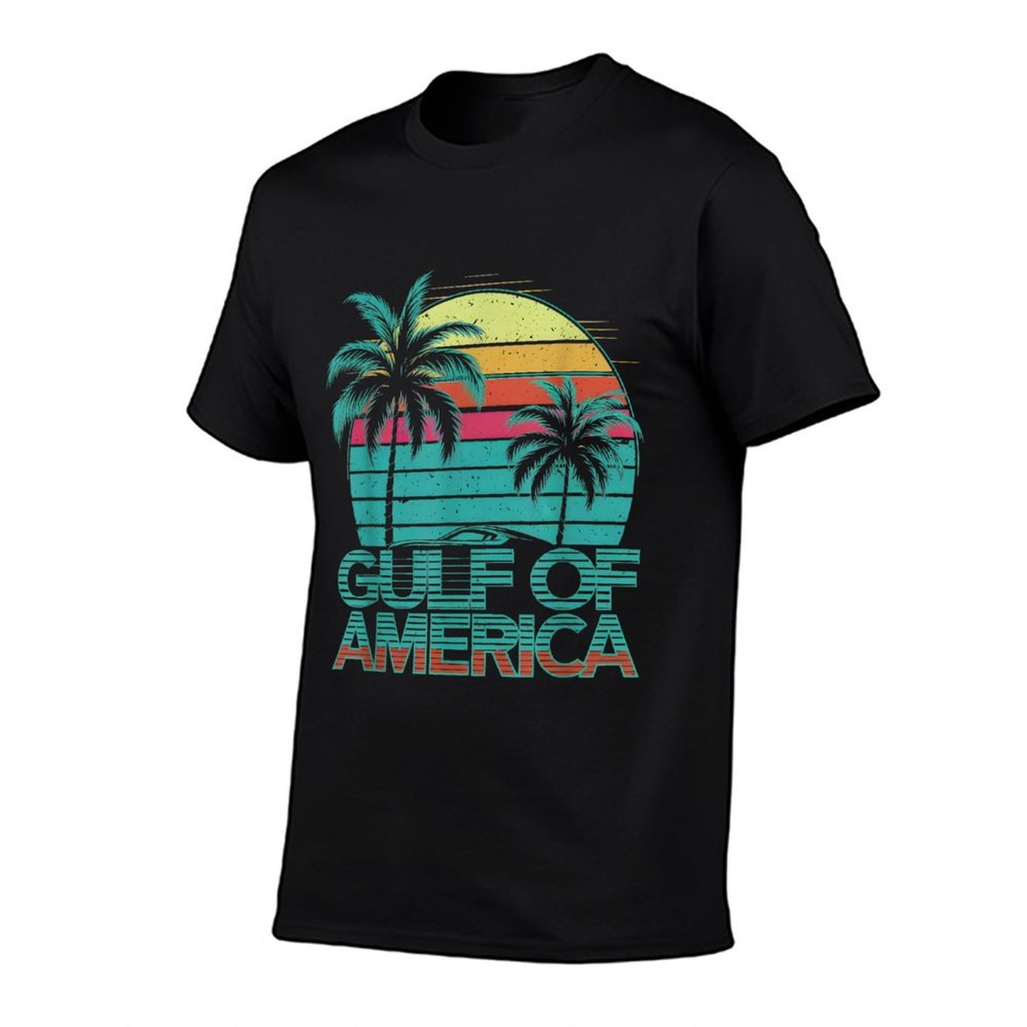 Retro Gulf Of USA America Est 2025 American Flag Gulf Mexico Vintage-inspired T-Shirt