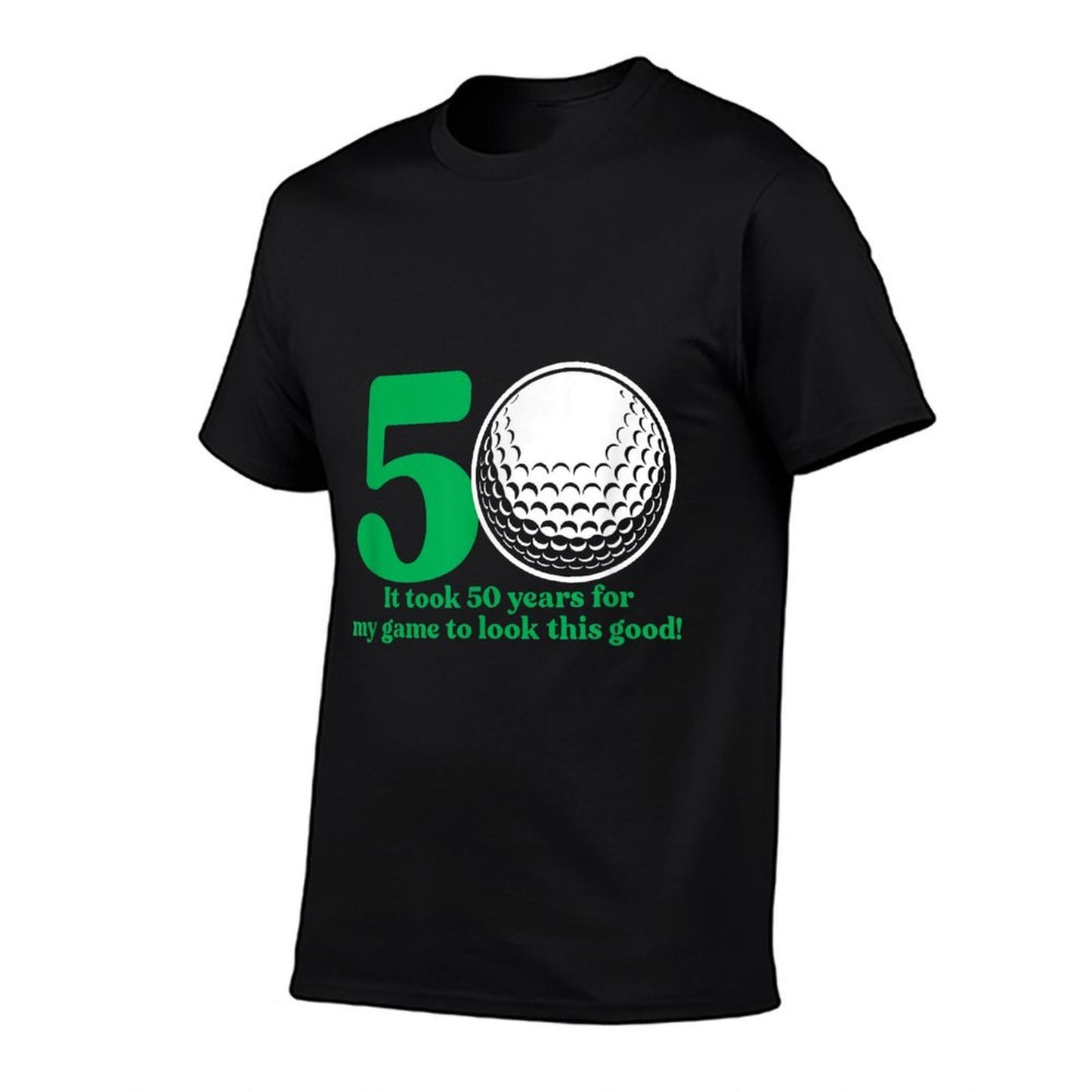 50 Year Old Golfer Golfing Quote Golf 50th Birthday Heathered Texture T-Shirt