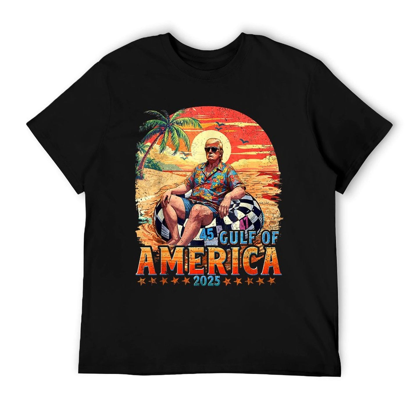Funny Trump Shirt Gulf Of Us America Est 2025 Odor-resistant T-Shirt