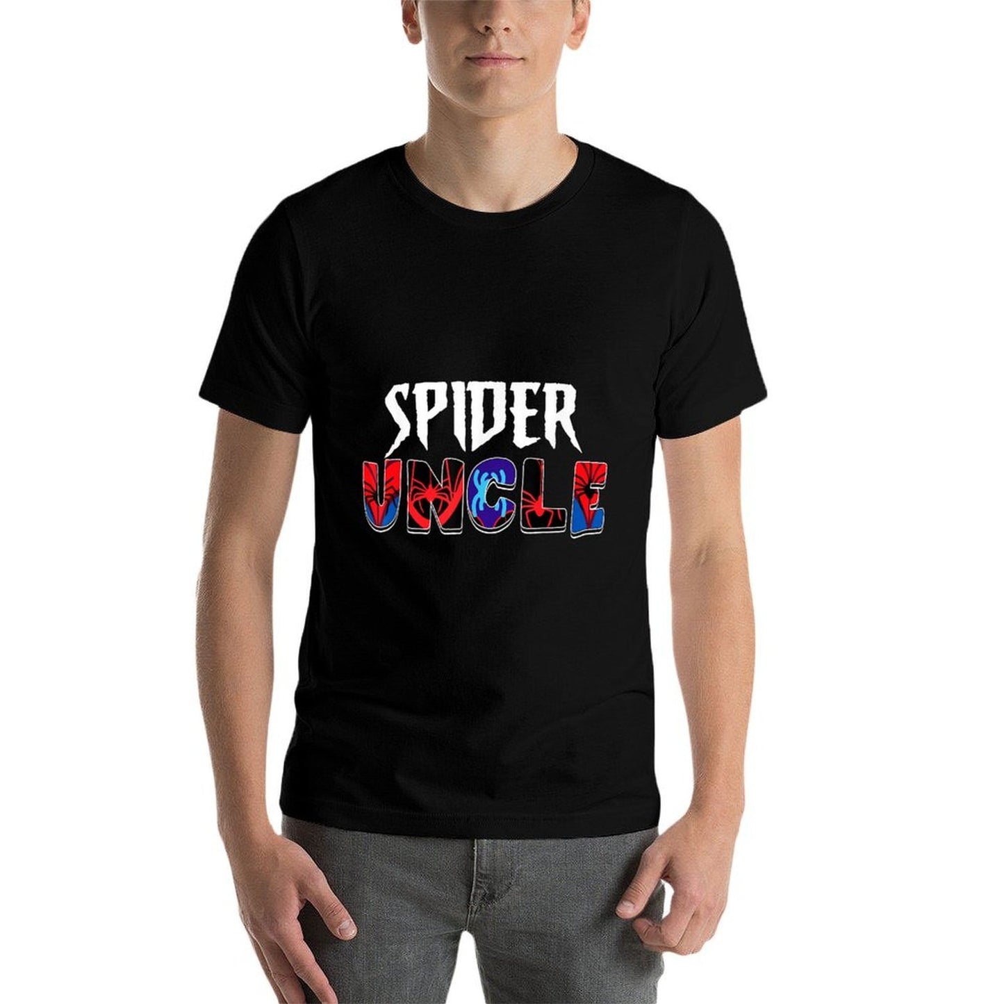 Birthday Party Spider Outfit Spider Uncle Mens Boys Breathable T-Shirt