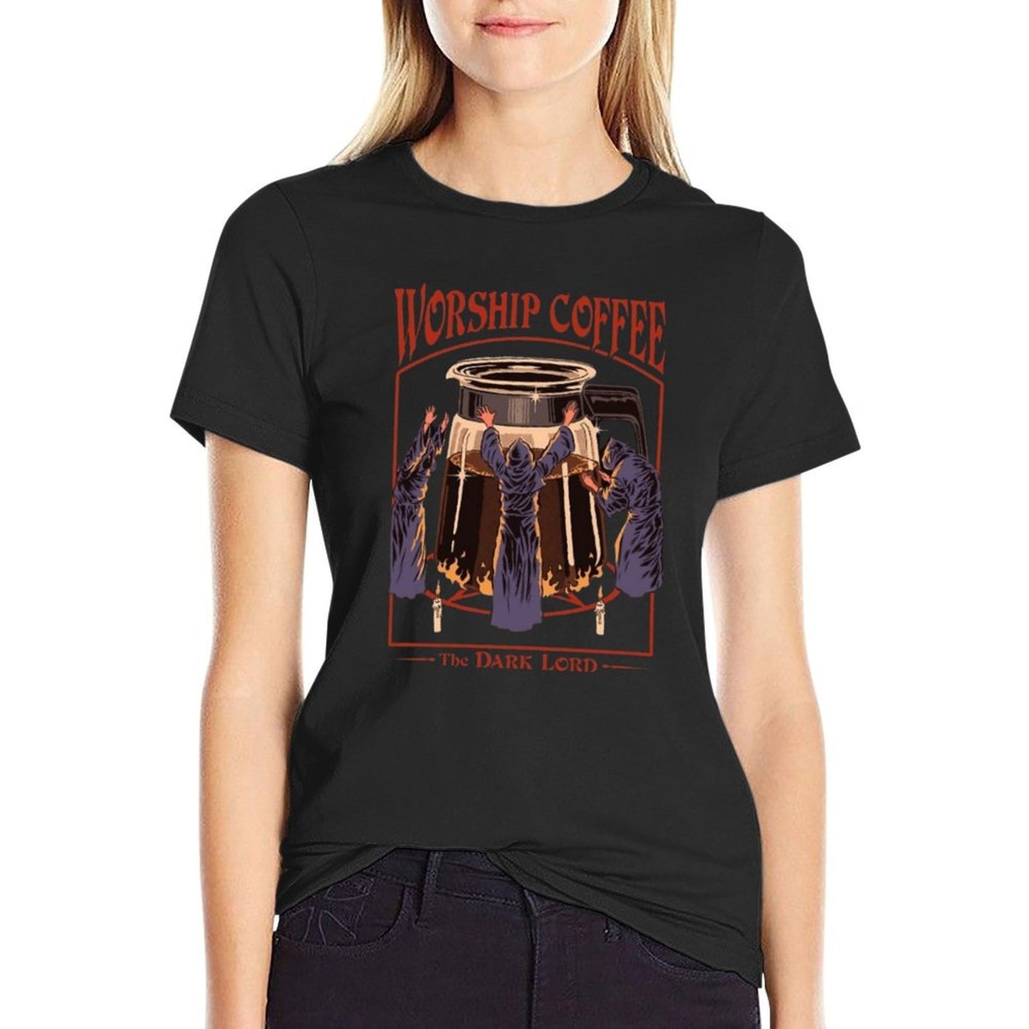 Worship Coffee Stretchy T-Shirt