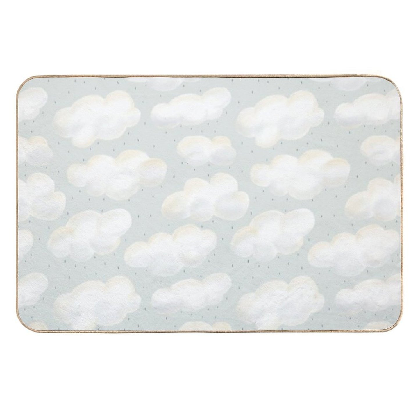 Clouds And Rain Pet-Safe Bath Mat