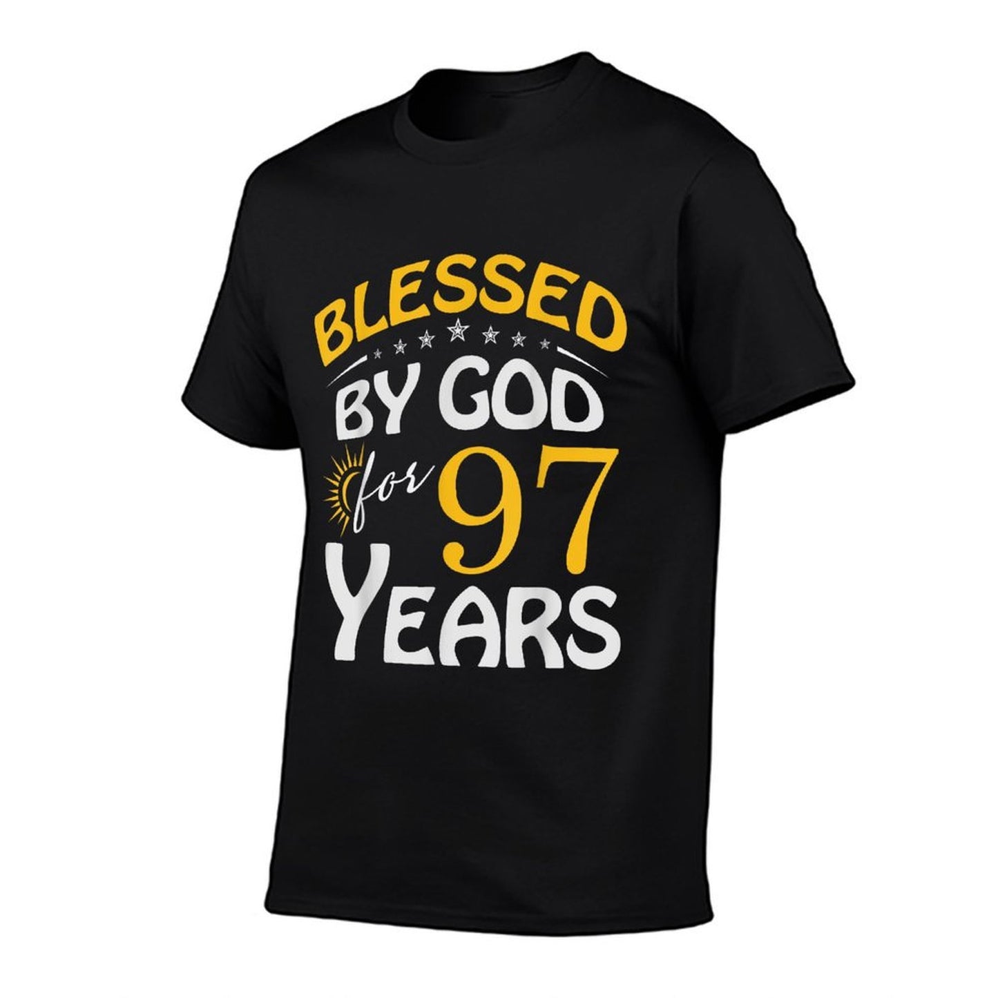 Vintage Blessed by God For 97 Years Old Happy 97th Birthday Durable T-Shirt