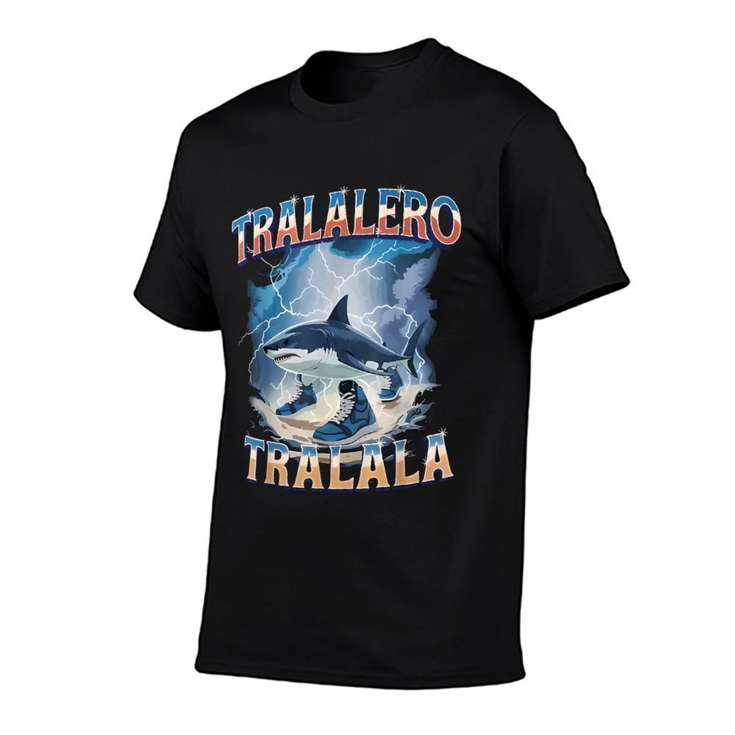 Tralalero Tralala Funny Shark Italian Brainrot Meme Graphic-printed T-Shirt