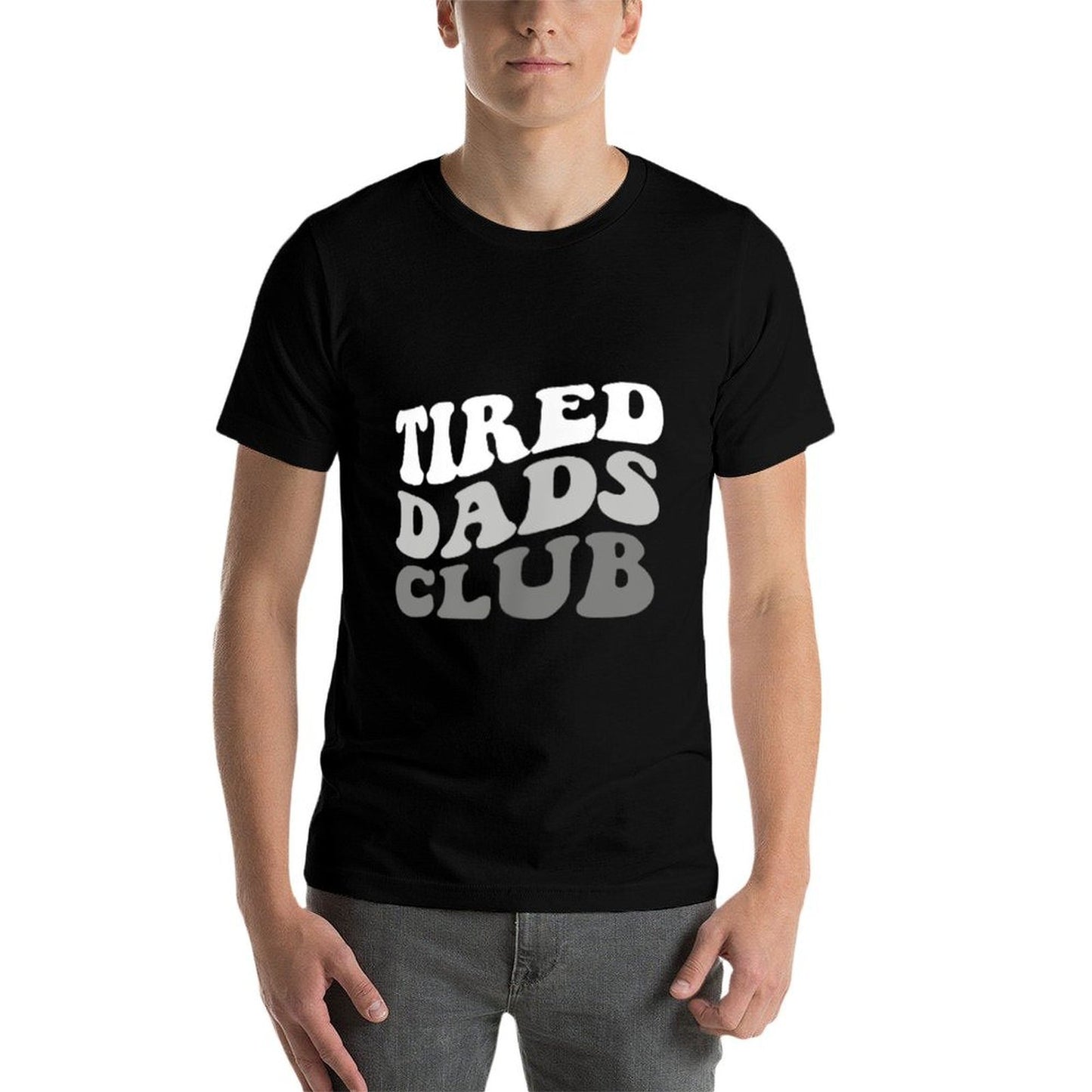 Tired Dad Club Playmat Car Race Track Dad Fathers Day Soft T-Shirt