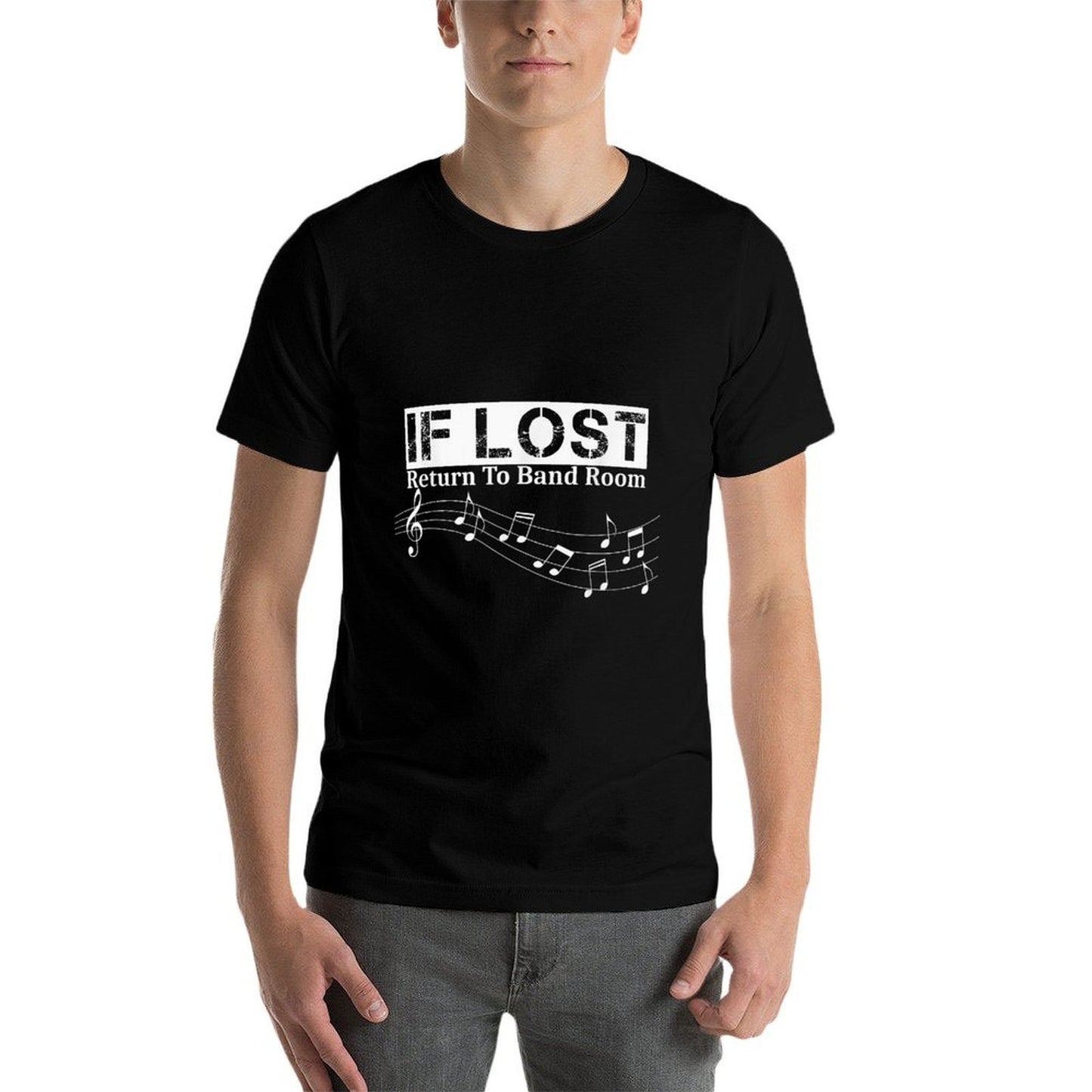 If Lost Return To Band Room Funny Marching Band Quick-drying T-Shirt