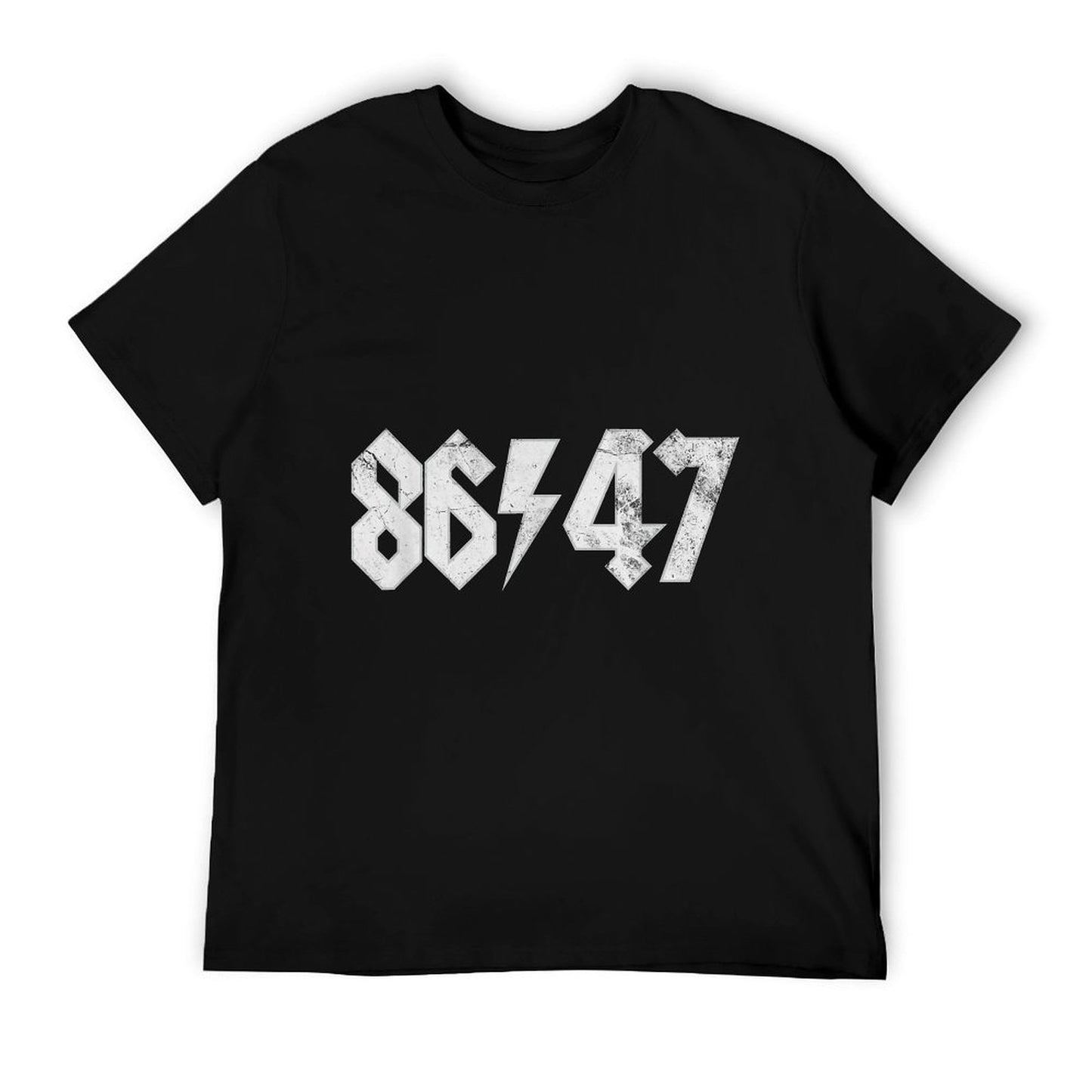 8647 Sarcastic Retro Vintage 80s Style 86 47 Rock 8647 Heathered Texture T-Shirt