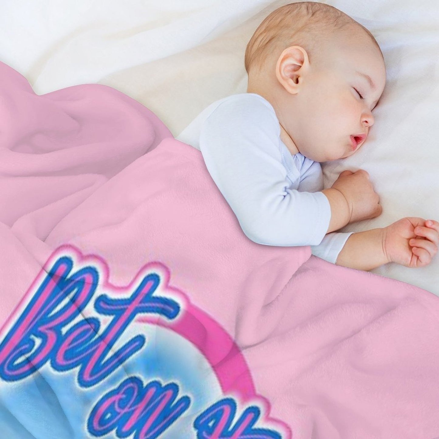 Troy Bolton Says Bet On It High School Musical Zac Efron Fan Art Sustainable Throw Blanket