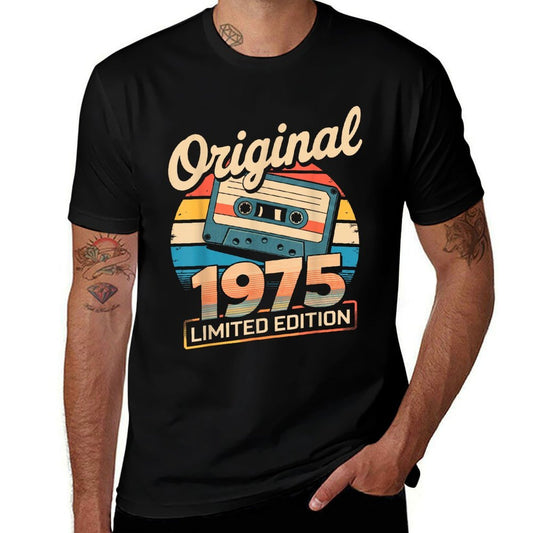 50th Birthday Man Woman 50 Years Decoration 1975 Gift Funny  Tagless Design T-Shirt