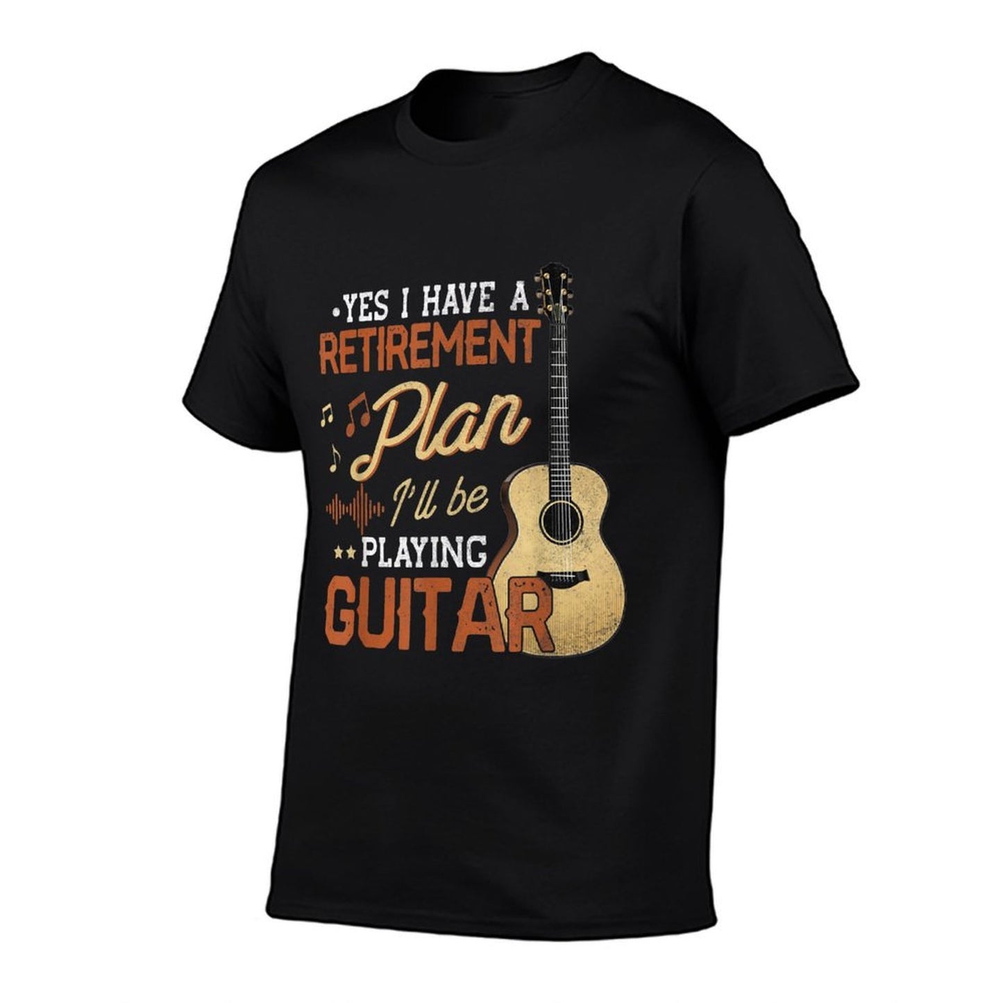 Retirement Gift Retirement Plan I'll Be Playing Guitar  Eco-friendly Material T-Shirt