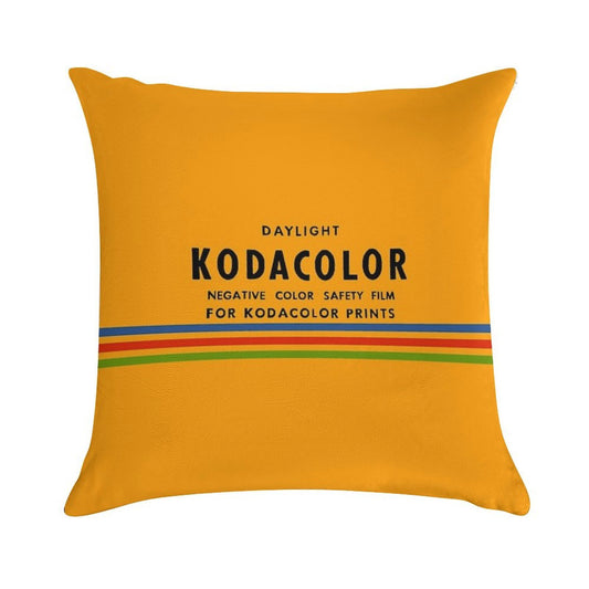 Kodak Kodacolor Vintage Soft Reinforced Edging Throw Pillow