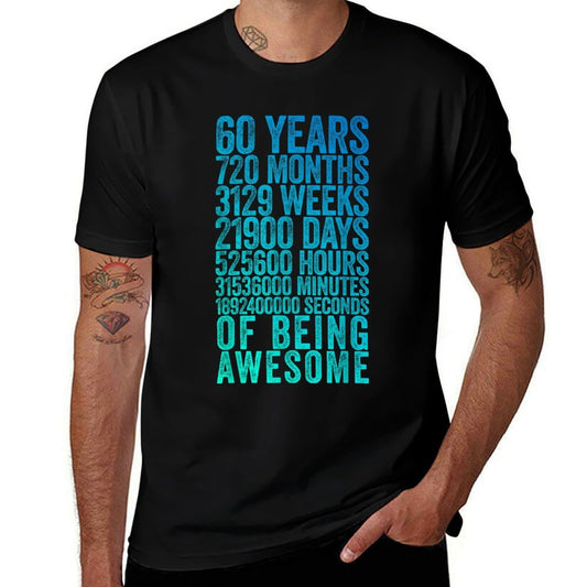Funny 60th Birthday Old Meter Funny 60 Year Old Gifts  Slim-fit Cut T-Shirt