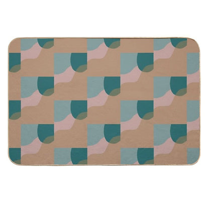 Mid Century Modern Art Abstract Shapes  High-Traffic Bath Mat