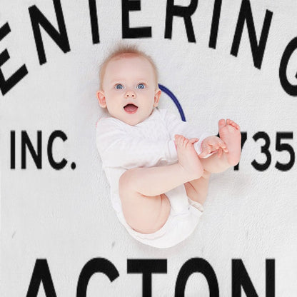 Entering Acton Massachusetts - Commonwealth of Massachusetts Road Sign Easy Care Throw Blanket