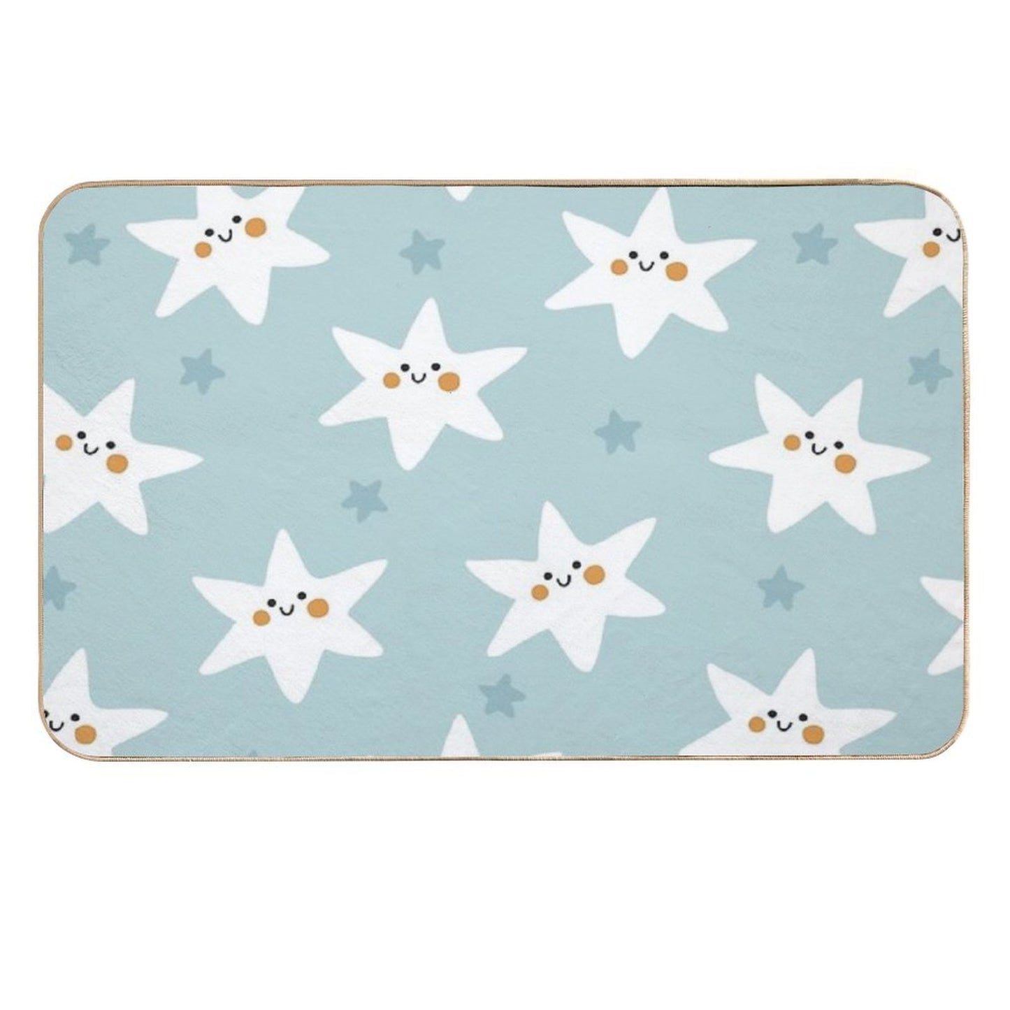 Twinkle Blue  Easy Maintenance Bath Mat