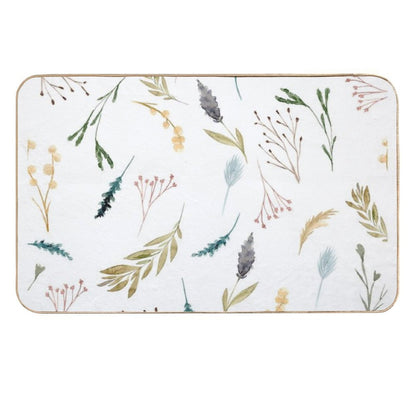Aesthetic Flowers  Slip-Resistant Bath Mat
