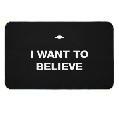 I Want to Believe  Fade-Resistant Bath Mat