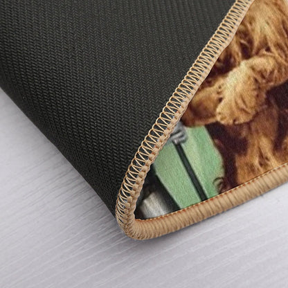 Wizard Curtain  Oz Dorothy Tin  Man  Rarity Mask Still Wizard Oz Digital Colorized Print  Anti-Trip Bath Mat