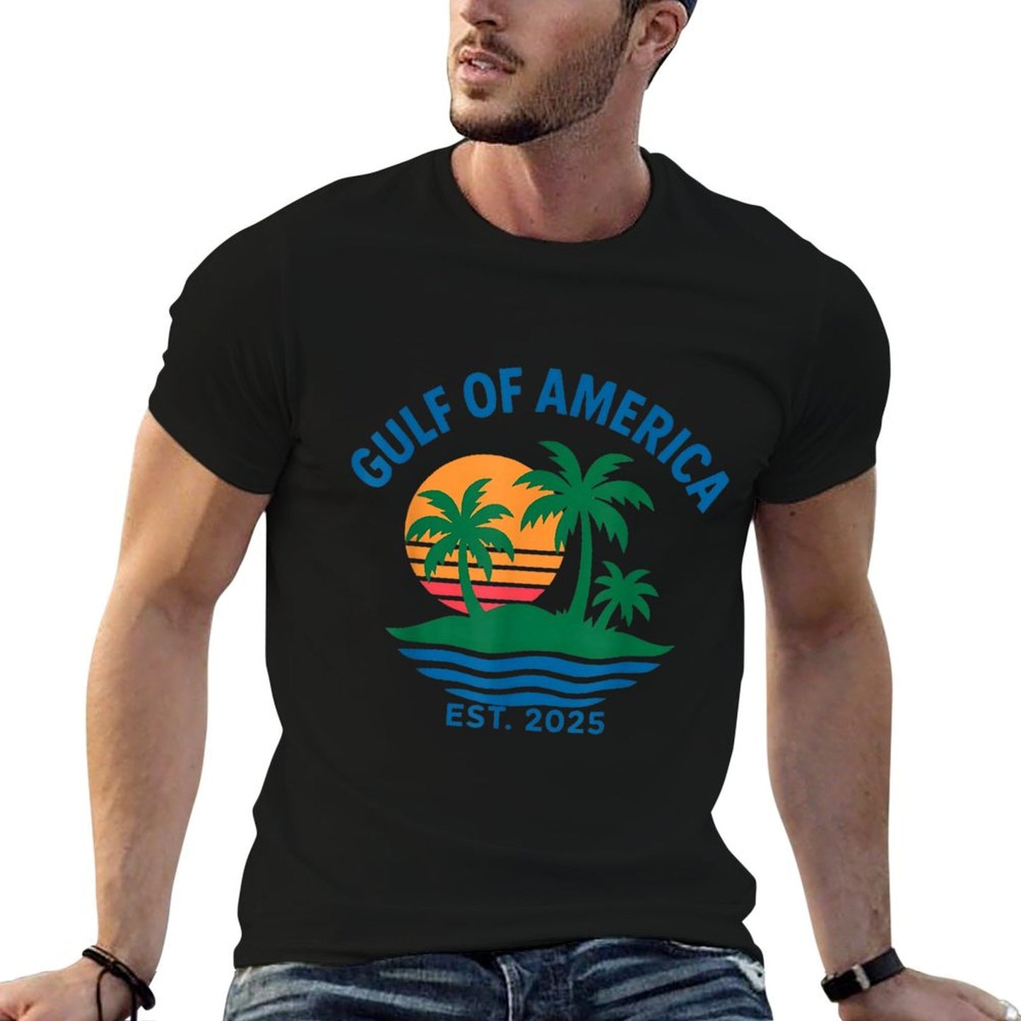 Gulf Coast of America Established 2025 Gulf of Mexico USA Lightweight T-Shirt