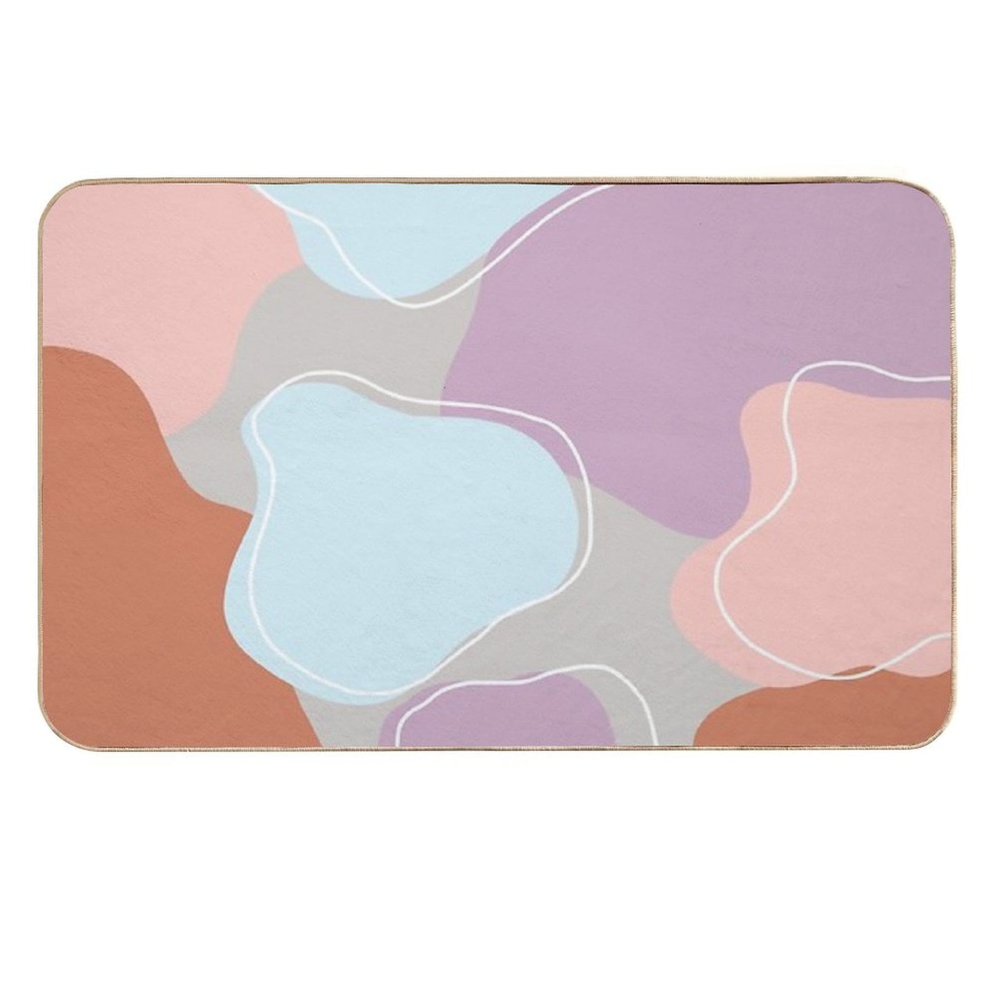 Abstract Paint Pattern  Stain-Proof Bath Mat