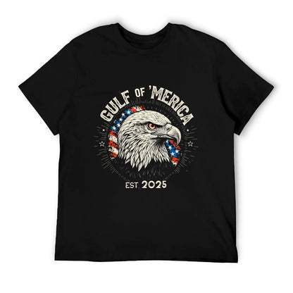 Gulf of 'Merica Patriotic Eagle Gulf of USA America Flag Odor-resistant T-Shirt