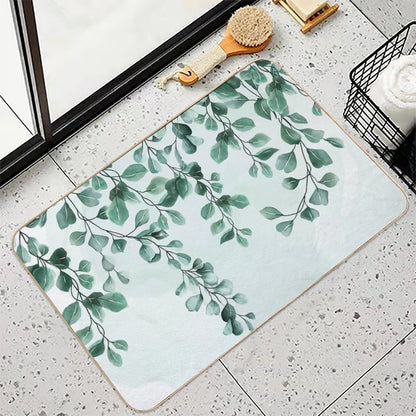 Plant Vines Durable Bath Mat