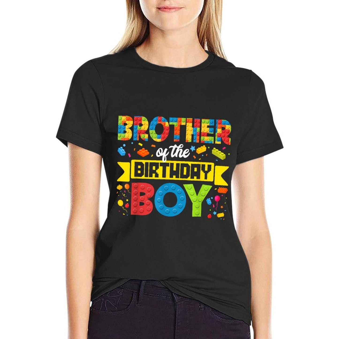 Brother Of The Birthday Boy Master Builder Building Blocks  Moisture-wicking T-Shirt