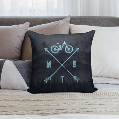 Downhill MTB Soft Reinforced Edging Throw Pillow