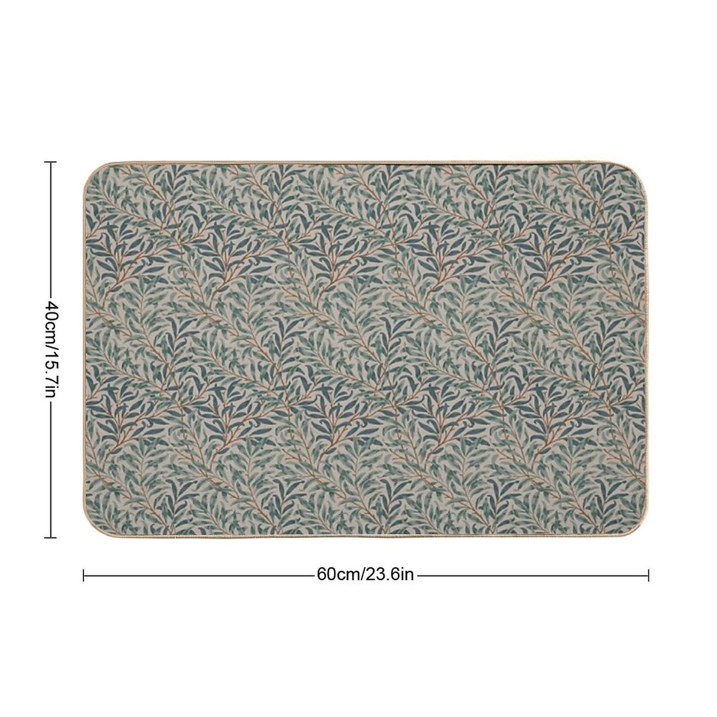 William Morris Vintage Willow Bough  Easy Maintenance Bath Mat