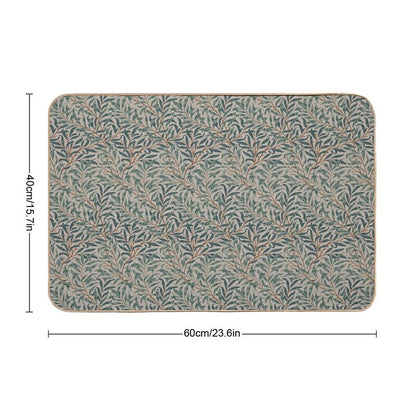 William Morris Vintage Willow Bough  Easy Maintenance Bath Mat