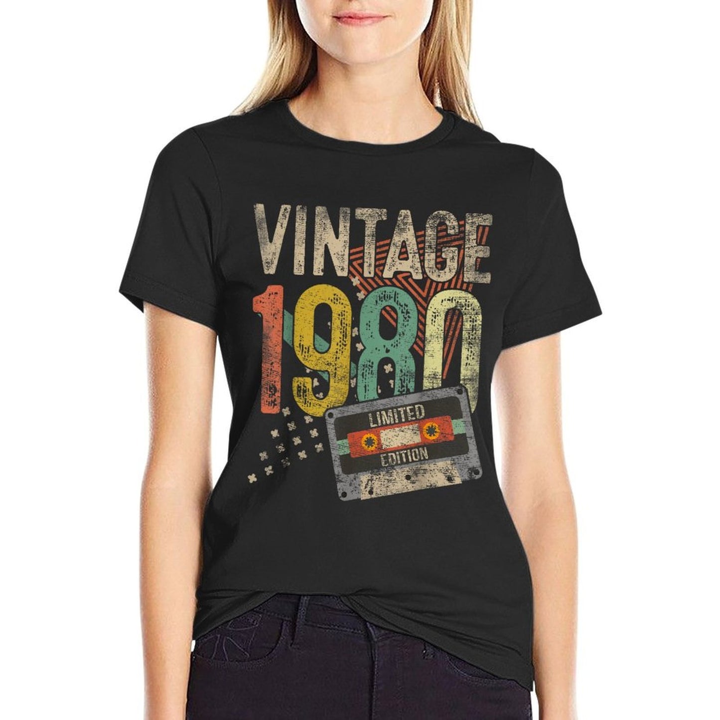 Vintage 1980 45th Birthday Gifts For Men Women 45 Year Old  Soft T-Shirt