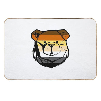 Robust Bear Flag  Toxin-Free Bath Mat