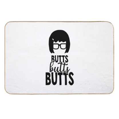 Bobs Animated Sitcom Burgers - Butts Butts Butts  Repositionable Bath Mat