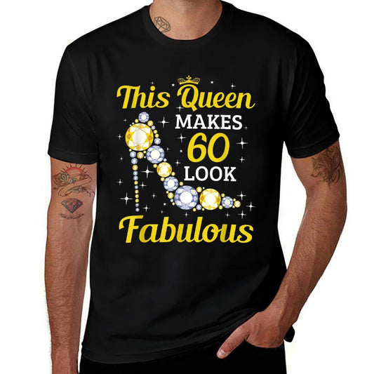 This Queen Makes 60 Look Fabulous Woman 60th Birthday  Slim-fit Cut T-Shirt