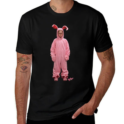 A Christmas Story Ralphie Pink Bunny Pink Nightmare  Tagless Design T-Shirt