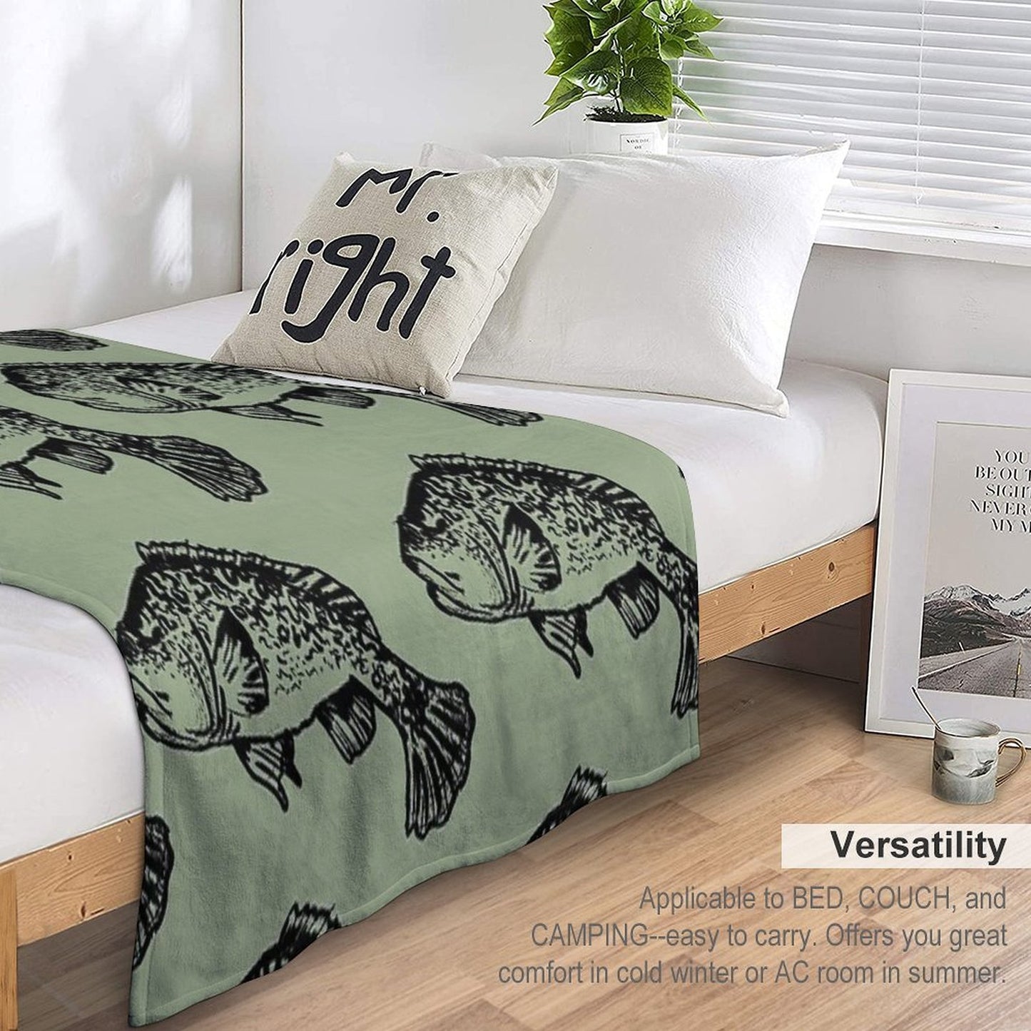 Murray River Cod Multi-functional Throw Blanket