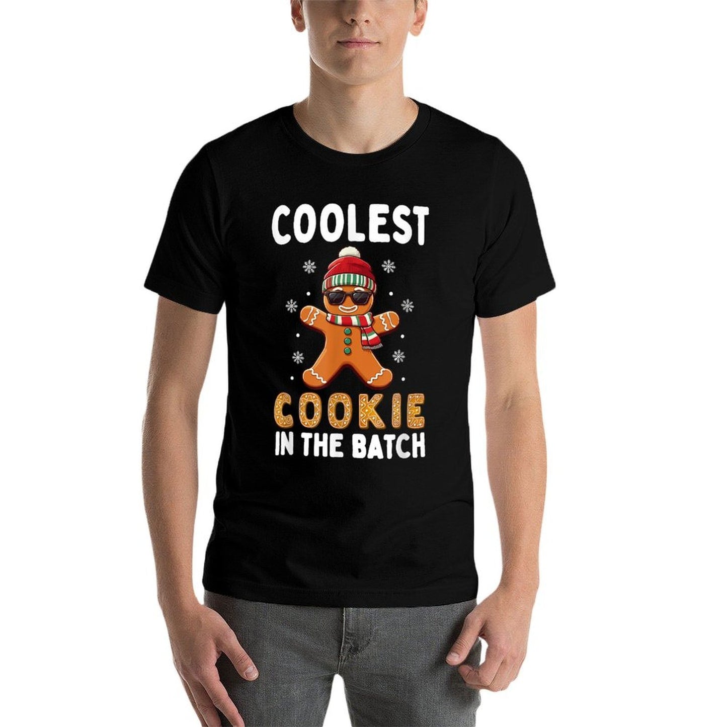 Coolest Cookie In The Batch Funny Gingerbread Christmas  Versatile T-Shirt