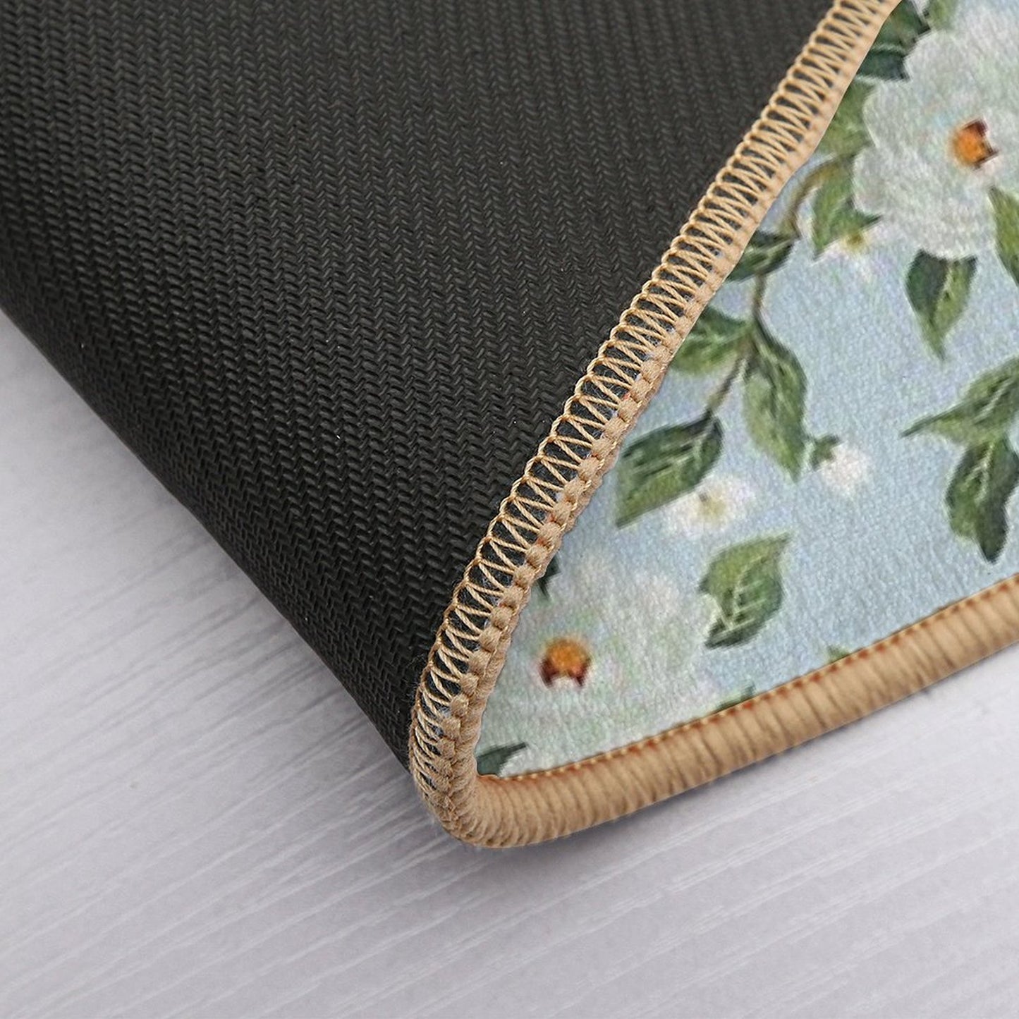 Cottage Floral - Light Blue  Slip-Resistant Bath Mat