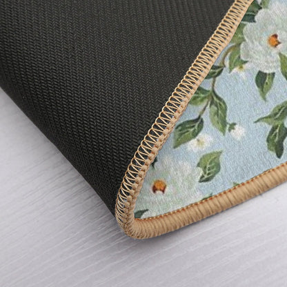 Cottage Floral - Light Blue  Slip-Resistant Bath Mat