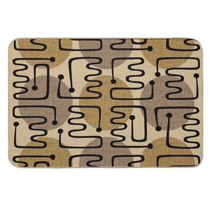 Mid Century Modern Atomic Polka Dot Pattern 229  Odorless Bath Mat