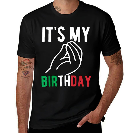 It's My Birthday Party Italia Italy Funny Italian Birthday  Durable T-Shirt