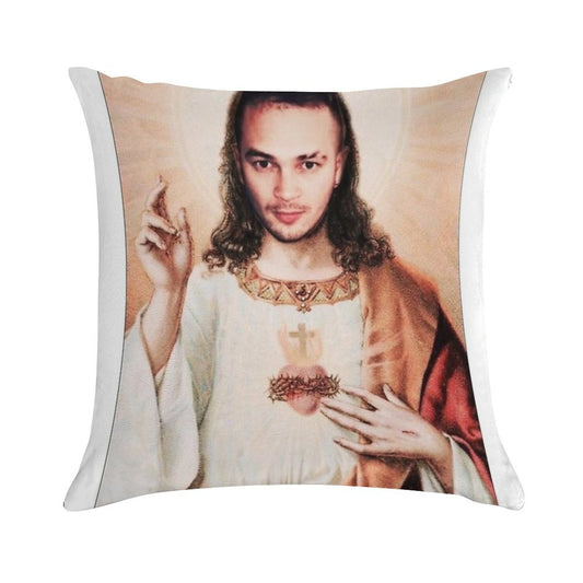 Jul Christ Soft High-Density Material Throw Pillow